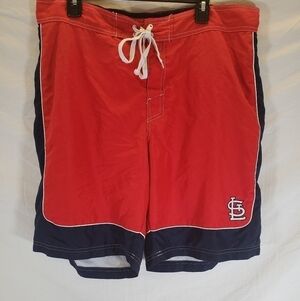 MLB Genuine Merchandise St. Louis Cardinals Mens XXL Lined Swim Trunks Shorts